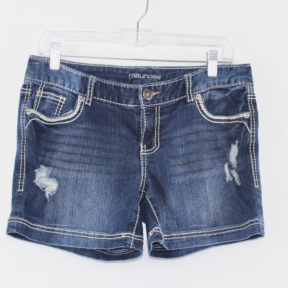 Maurices Pants - š Maurices Distressed Dark Jean Shorts 5/6 Maurices Pants - š Maurices Distressed Dark Jean Shorts 5/6